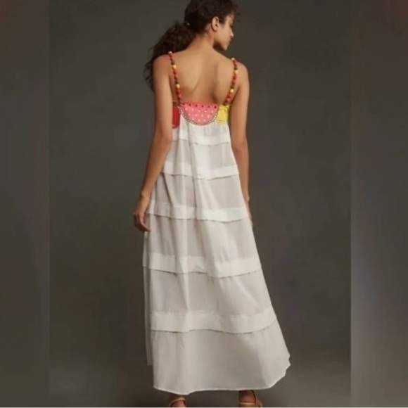 Farm Rio - Off-White Fruits Richelieu Sleeveless Maxi Dress - Picture 8 of 15